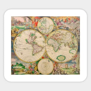 Ancient World Map 2 Sticker